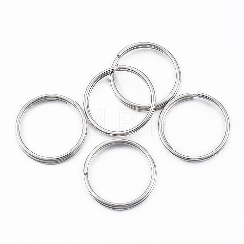 304 Stainless Steel Keychain Clasp Findings J0RBB011-1