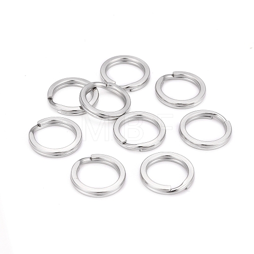 304 Stainless Steel Keychain Clasps X-KEYC-D049-05-1