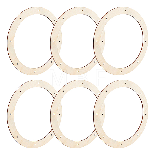 Unfinished Wood Circles DIY-WH0043-05C-1