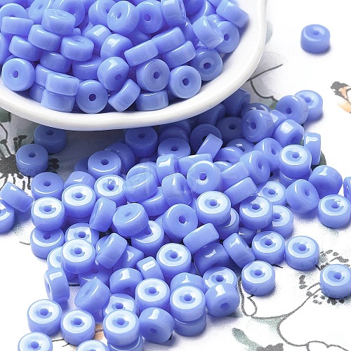 Opaque Colours Glass Seed Beads SEED-E001-P3x6mm-12-1