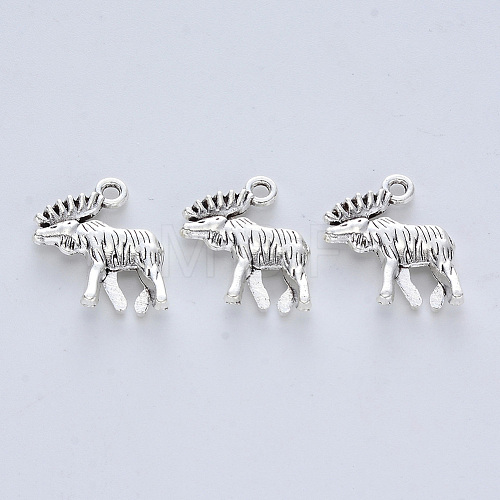 Tibetan Style Alloy Pendants TIBE-R316-064AS-RS-1