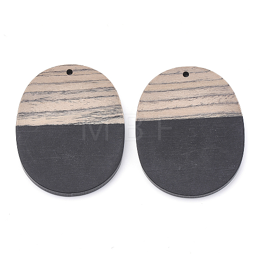 Resin & Wenge Wood Pendants RESI-T023-01A-1