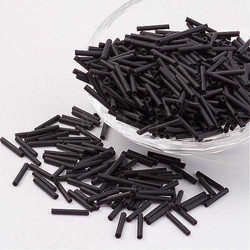 Glass Bugle Beads SEED-E001-9mm-M49-1