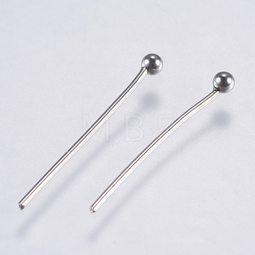 Tarnish Resistant 304 Stainless Steel Ball Head Pins STAS-F146-02P-21mm-1