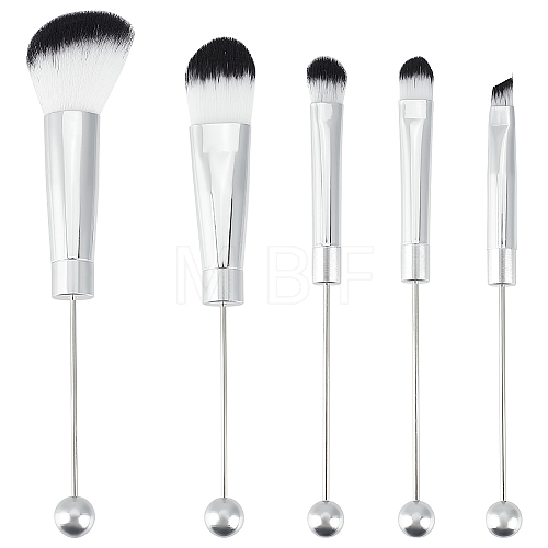 Beadable Makeup Brushes Set MRMJ-WH0086-44P-1