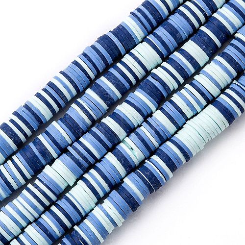 Handmade Polymer Clay Beads Strands CLAY-R089-8mm-T04A-1