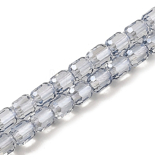 Electroplate Transparent Glass Beads Strands GLAA-C029-02A-05-1