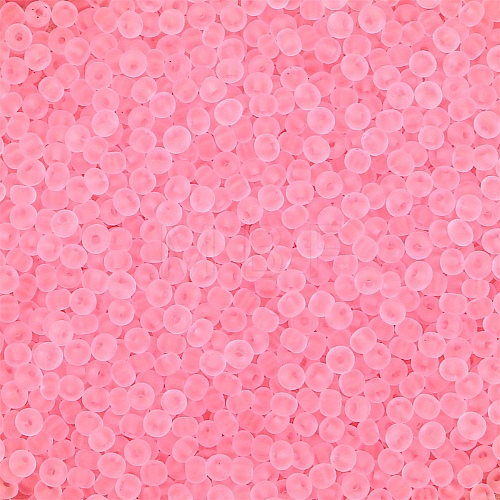 Frosted Colours Glass Seed Beads PW-WG88870-24-1