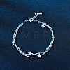 Brass Link Bracelet BJEW-BB45108-2