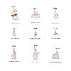 Alloy Enamel Bunny Pendants ENAM-CJ0001-36-2
