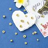 30Pcs 3 Styles 316 Surgical Stainless Steel Rhinestone Spacer Beads STAS-CJ0003-64-5