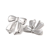 Bowknot 304 Stainless Steel Stud Earrings for Women EJEW-L272-026P-02-2