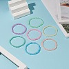 7Pcs 7 Color Glass Seed Beaded Stretch Bracelets Set for Women BJEW-JB09164-2