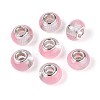 Transparent Resin Rondelle European Beads RESI-N044-02F-1