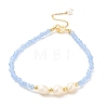 Pearl Beaded Bracelets BJEW-E098-03G-1
