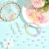 280Pcs Transparent Glass UV Reactive Beads DGLA-PA0001-10B-4