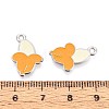 Fruit Alloy Enamel Charms PALLOY-S058-01P-18-3