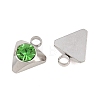 201 Stainless Steel Rhinestone Pendants RB-CBABFDA-12P-2