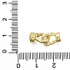 Brass Fold Over Clasps KK-Q048-06G-3