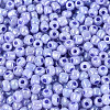 DIY Craft Beads 6/0 Ceylon Round Glass Seed Beads X-SEED-A011-4mm-146-3