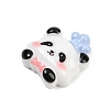 Light Steel Blue Opaque Panda Resin Cabochons CRES-P037-02B-2