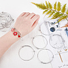 16Pcs Adjustable 304 Stainless Steel Expandable Bangle Making BJEW-DC0001-01-3