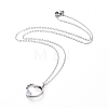 Brass Cubic Zirconia Pendant Necklaces NJEW-JN02619-01-1