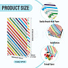 12Pcs Rainbow Color Rectangle Paper Candy Bags ABAG-TA0002-34B-4