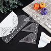 2Pcs 2 Style Acrylic Quilting Rulers DIY-AR0002-56-5