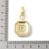 Brass Micro Pave Cubic Zirconia Pendants KK-U047-05G-3