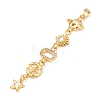 Tassel Brass Micro Pave Clear Cubic Zirconia Big Pendants KK-L271-01G-09-2