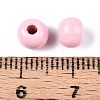 Spray Painted Round Natural Schima Wood Beads WOOD-A018-6mm-05-3