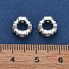 Brass Micro Pave Cubic Zirconia Beads KK-B125-11S-2