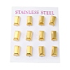 Vacuum Plating 304 Stainless Steel Stud Earring EJEW-C099-06G-1
