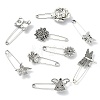 26Pcs 13 Styles Antique Silver Alloy Brooch JEWB-CJ0001-89-8