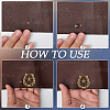 12Pcs 2 Colors Luggage Leather Belt Alloy Craft Solid Screw Rivets MOST-CL0001-01-6