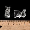 Synthetic Quartz Crystal Rabbit Figurines DJEW-Z006-01-3