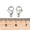 Tarnish Resistant 316 Stainless Steel Lobster Claw Clasps X-316-FL12A-4