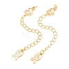 Brass Curb Chain Extender KK-P354-09G-1