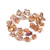 Dyed Electroplate Raw Rough Natural Amethyst Beads Strands G-Q610-05F-3
