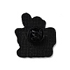 Word Black Alloy Brooches JEWB-K021-06D-EB-2