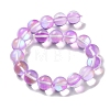 Synthetic Moonstone Beads Strands G-P528-J03-19-2