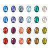 120Pcs 12 Colors Transparent Pointed Back Resin Rhinestone Cabochons KY-CW0001-01-3