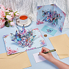 3D Pop Up Flower Paper Teachers' Day Greeting Card AJEW-WH0673-79-3