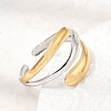 304 Stainless Steel Cuff Open Rings SA-CBAB767-23GP-3