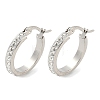 304 Stainless Steel Hoop Earrings EJEW-N0031-11P-4