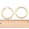 304 Stainless Steel Hoop Earrings EJEW-H322-17G-3
