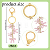 26Pcs Alloy Enamel Keychains KEYC-GA00017-2