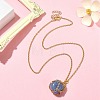 304 Stainless Steel Macrame Pouch Empty Stone Holder for Pendant Necklaces Making NJEW-JN04383-03-5