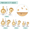 40Pcs 4 Styles Brass Charms KK-BC0013-80-2